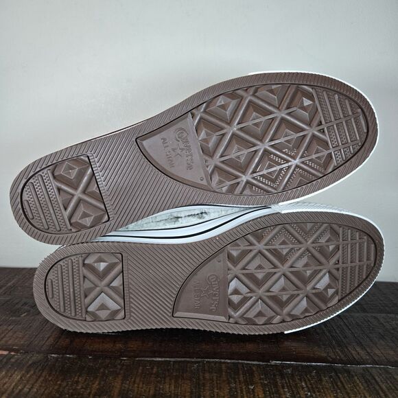 Converse CTAS Mens Size 6 Youth 6 Platform Hi Top Shoes White Sherpa - Picture 9 of 11